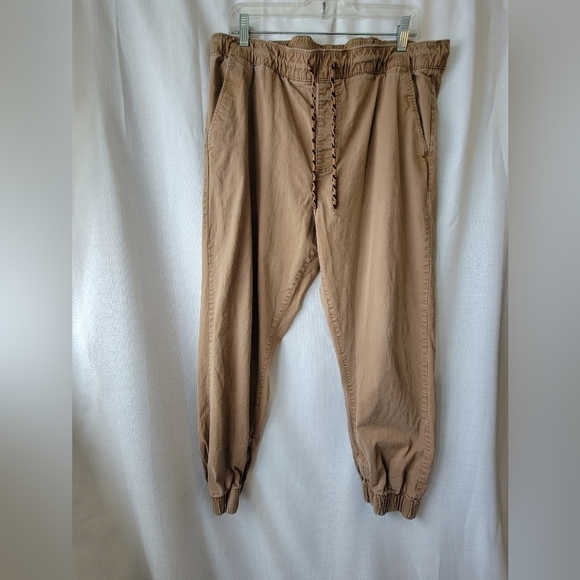 TAINTED DENIM Utility tappered cuffed zipper leg joggers - Picture 2 of 16